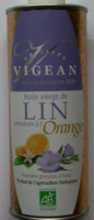 Huile vierge de LIN aromatisée à l'orange