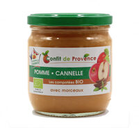 Compote bio pomme canelle