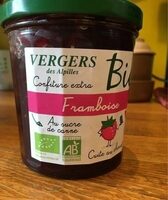Confiture de framboise au sucre de canne Bio