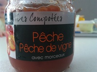 Les compotées pêche de vigne