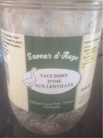 Saucisses d’oie aux lentilles