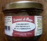Canard roti aux pruneaux et à l'armagnac