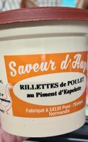 Rillettes poulet piment d'espelette