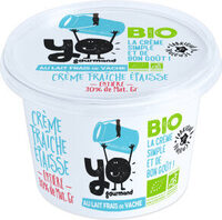 Crème fraîche épaisse de vache bio 30% MG