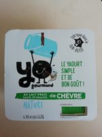 Yaourt au lait de chevre nature