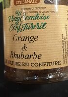 Confiture orange et rhubarbe