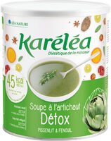 Karéléa - Soupe détox à l'artichaux + plantes et légumes verts