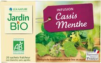 Infusion cassis menthe