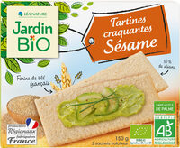 Tartines craquantes sésame jardin bio