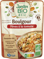 Boulgour fèves à la tomates