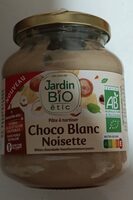 Pate a tartiner choco blanc noisette