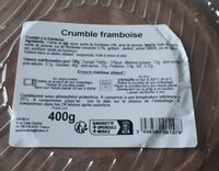 Le crumble à la framboise