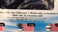 Pêcheries sétoises moules cuites au naturel