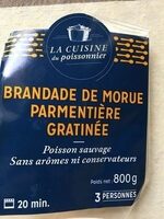 Brandade de morue parmentiere gratinee