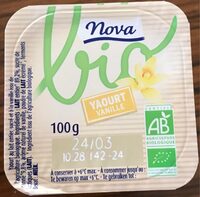 Yaourt Biologique Sucré Aromatisé à La Vanille