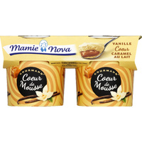 Coeur de mousse (vanille coeur caramel au lait)