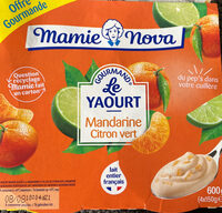 Le yaourt gourmand mandarine citron vert