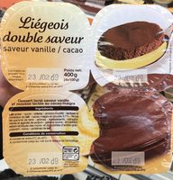Liégeois double saveur vanille / cacao