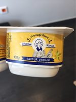 Fromage blanc au lait entier sucre saveur vanille