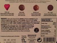 Assortiments de bonbons de chocolat