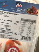 Crevettes cuites refrigérées
