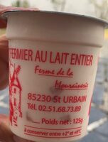 Yaourt fermier au lait entier