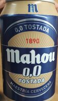 Cerveza Mahou tostada 0,0