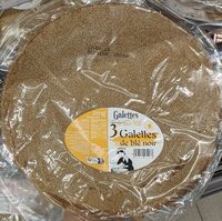 3 Galettes de blé noir