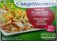 Filets de Poulet Rôti, Coquillettes gratinées