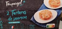 2 tartares de saumon à la ciboulette