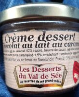 Creme dessert chocolat au lait au caramel