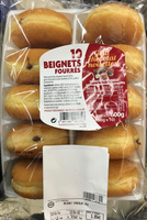 10 beignets fourrés - Goût chocolat noisettes