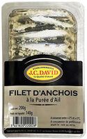 Filet d'anchois à la purée d'ail