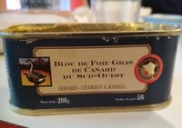 Bloc de foie gras de canard du sud-ouest