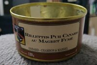 Rillettes pur canard au magret fumé