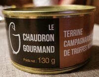 Terrine campagnarde au jus de truffes noires