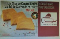 Foie gras de canard entier du sud-ouest au sel de Guérande et poivre noir Sarawak