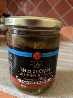 Têtes de cèpes cuisinés à l’huile