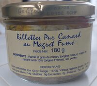 Rillettes Pur Canard au Magret Fumé