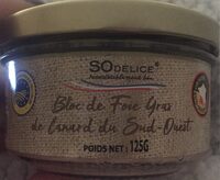 Bloc de foie gras de canard du sud ouest