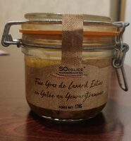 Foie gras de canard entier en gelée au gewurztraminer