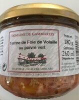 Terrine foie volaille poivre vert