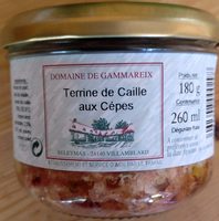 Terrine de cailles aux cepes