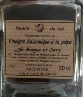 Vinaigre balsamique à la pulpe de Mangue et Curry