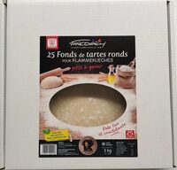 25 Fonds de tartes ronds pour flammekueches
