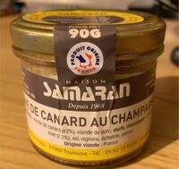 Terrine de canard au champagne et miel