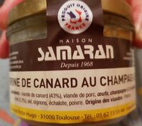 Terrine de canard au champagne et miel