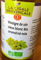 Vinaigre de vin vieux blanc bio aromatisé noix