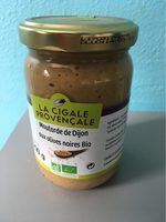 Moutarde de Dijon aux olives noires Bio
