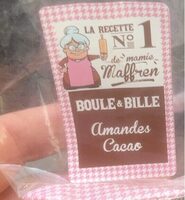Sachet recette n1 boule et billes amandes cacao